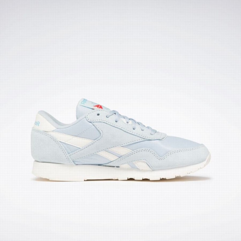 Reebok Classic Nylon Women's Shoes Blue White | XCA7763XE