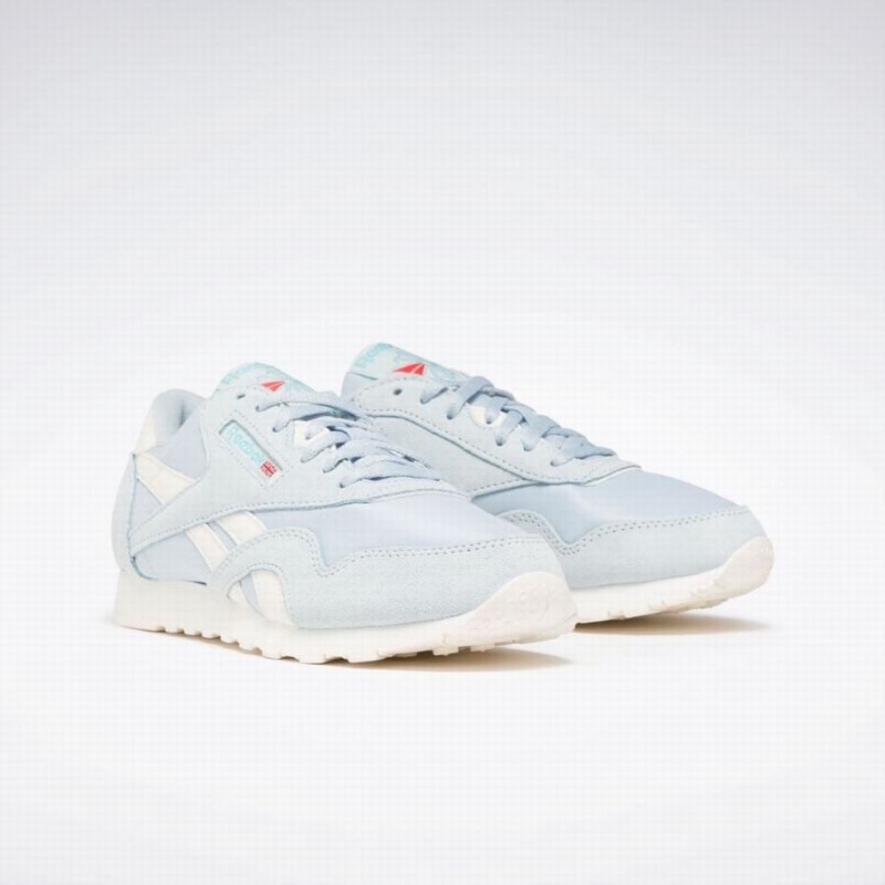 Reebok Classic Nylon Women's Shoes Blue White | XCA7763XE