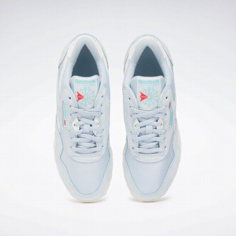 Reebok Classic Nylon Women's Shoes Blue White | XCA7763XE