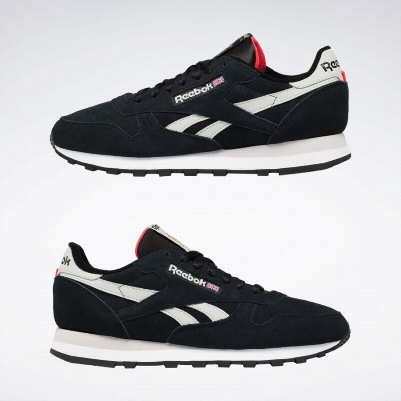 Reebok Classic Suede Men's Shoes Black Pink White | GSG2160OE