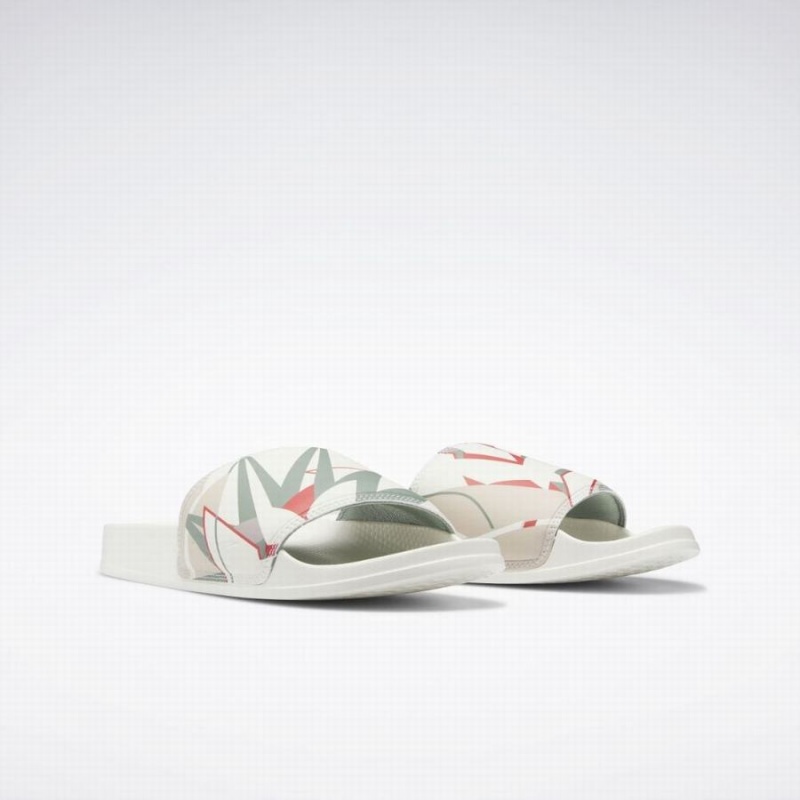 Reebok Classic Women's Slides White Green | UXK5890YF