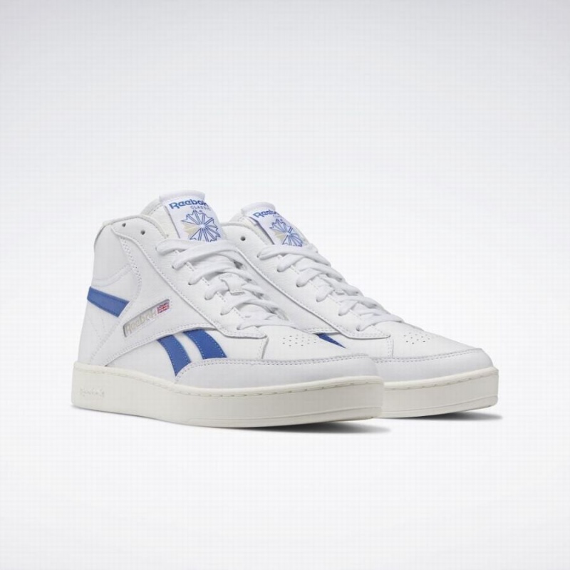 Reebok Club C 85 Form Hi Men's Shoes White Blue | RMN8095PY