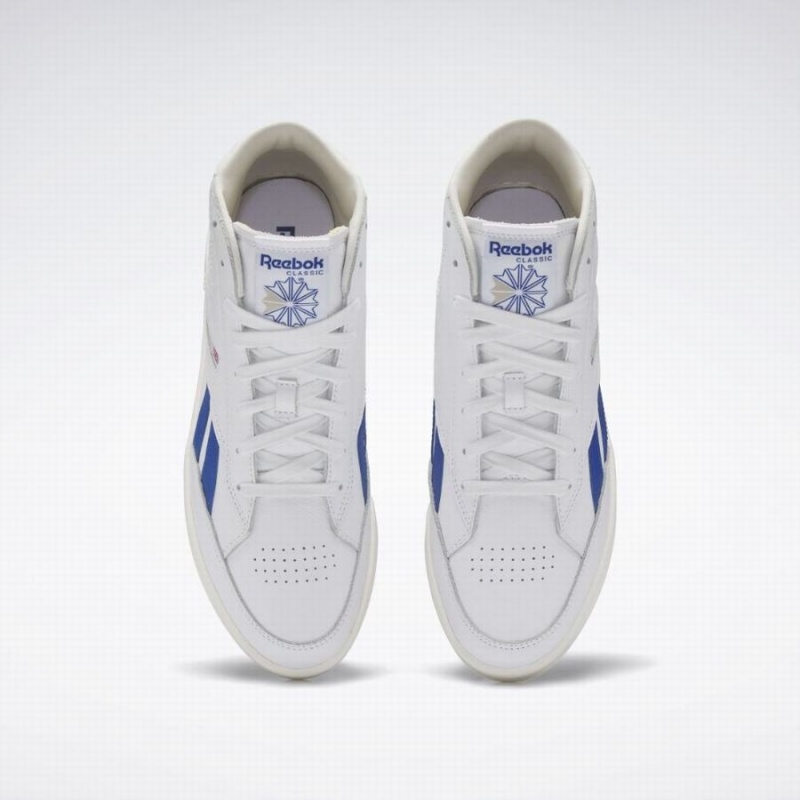 Reebok Club C 85 Form Hi Men's Shoes White Blue | RMN8095PY