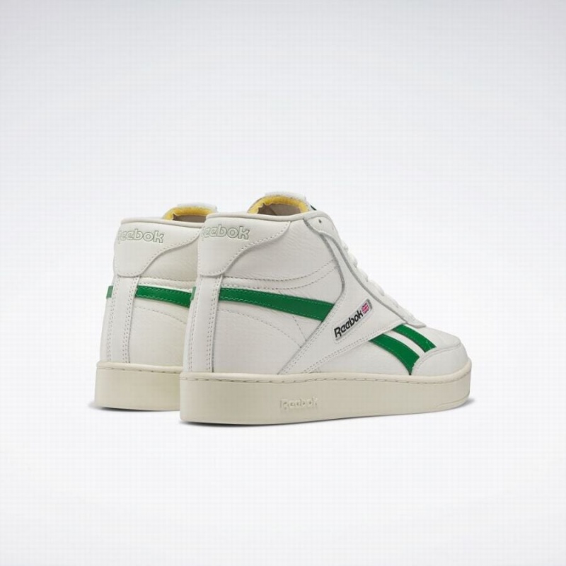 Reebok Club C 85 Form Hi Men's Shoes White Green | CEA4332EJ