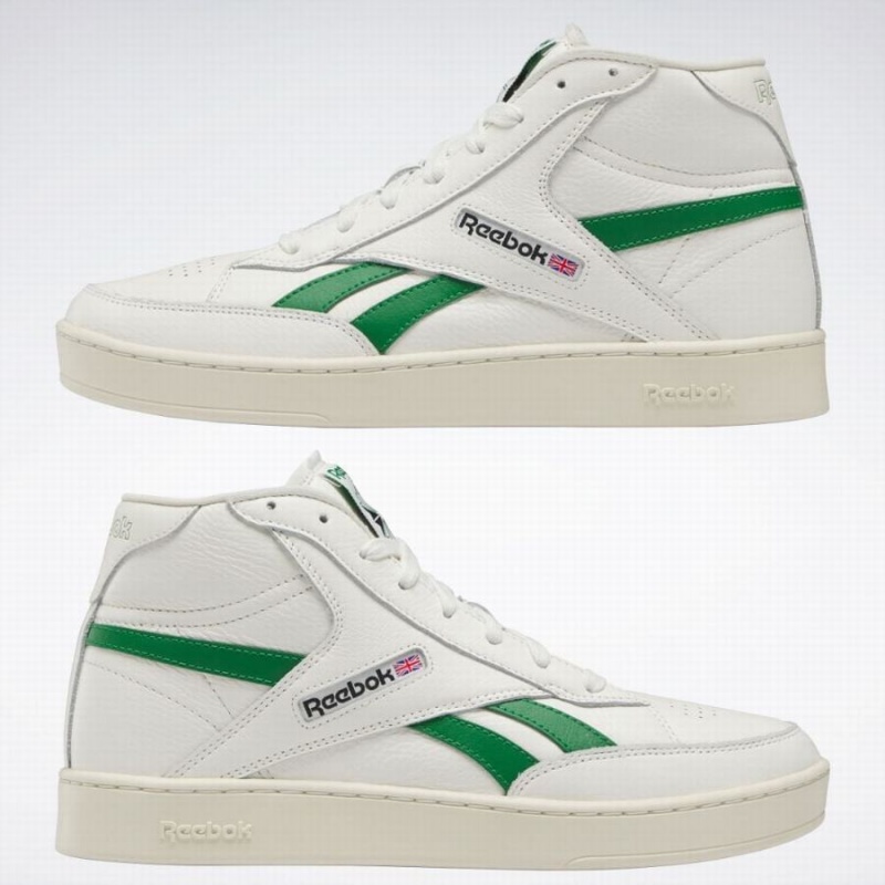 Reebok Club C 85 Form Hi Men's Shoes White Green | CEA4332EJ