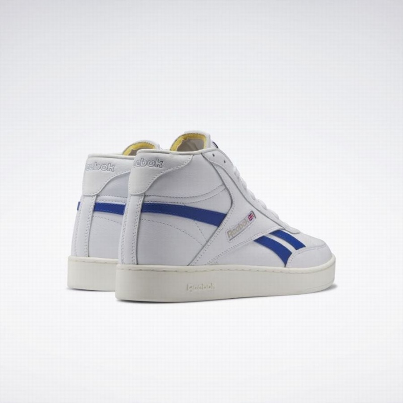 Reebok Club C 85 Form Hi Women's Shoes White Blue | CUN5841NL
