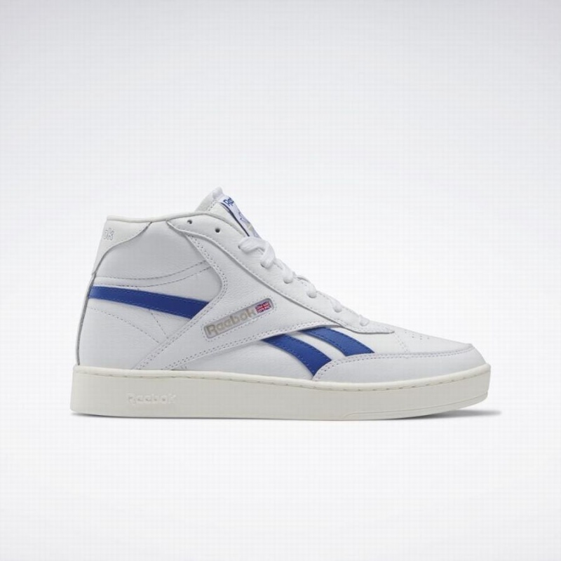 Reebok Club C 85 Form Hi Women\'s Shoes White Blue | CUN5841NL