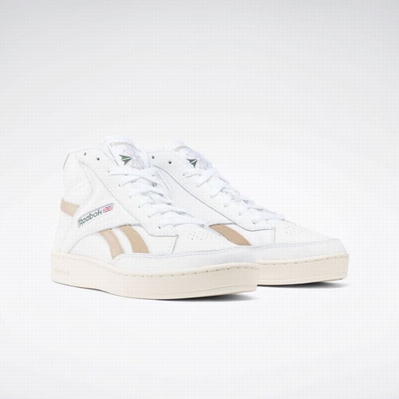 Reebok Club C 85 Form Hi Women's Shoes White Beige | MSY7128YW