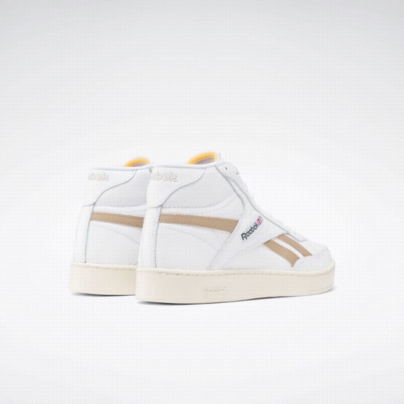 Reebok Club C 85 Form Hi Women's Shoes White Beige | MSY7128YW