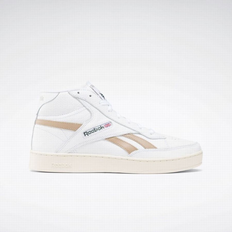 Reebok Club C 85 Form Hi Women\'s Shoes White Beige | MSY7128YW