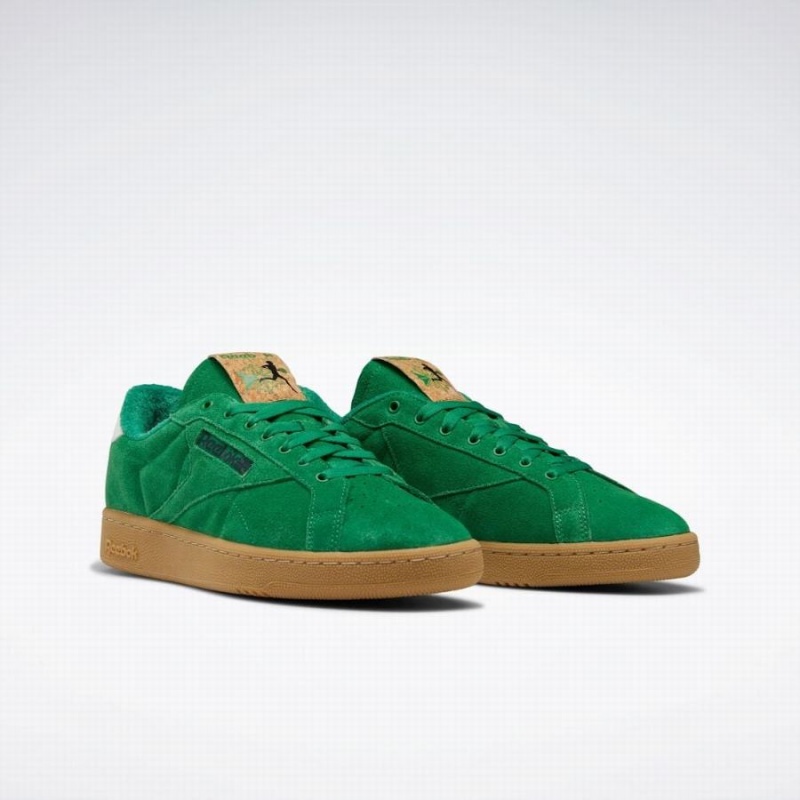 Reebok Club C 85 Grounds Women's Shoes Green Red | JDH8829UH