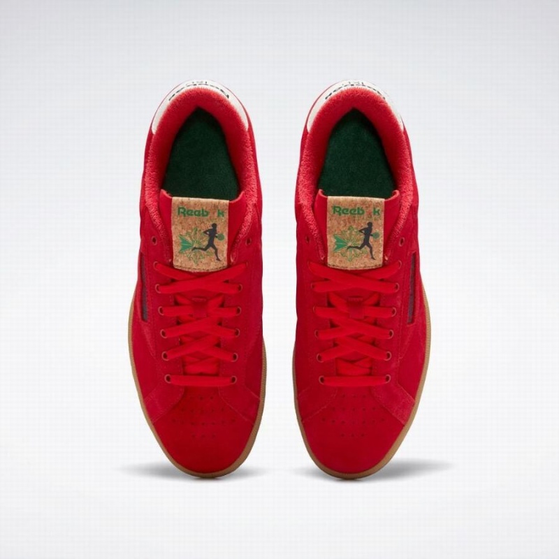 Reebok Club C 85 Grounds Women's Shoes Red Green White | PBA7468DO