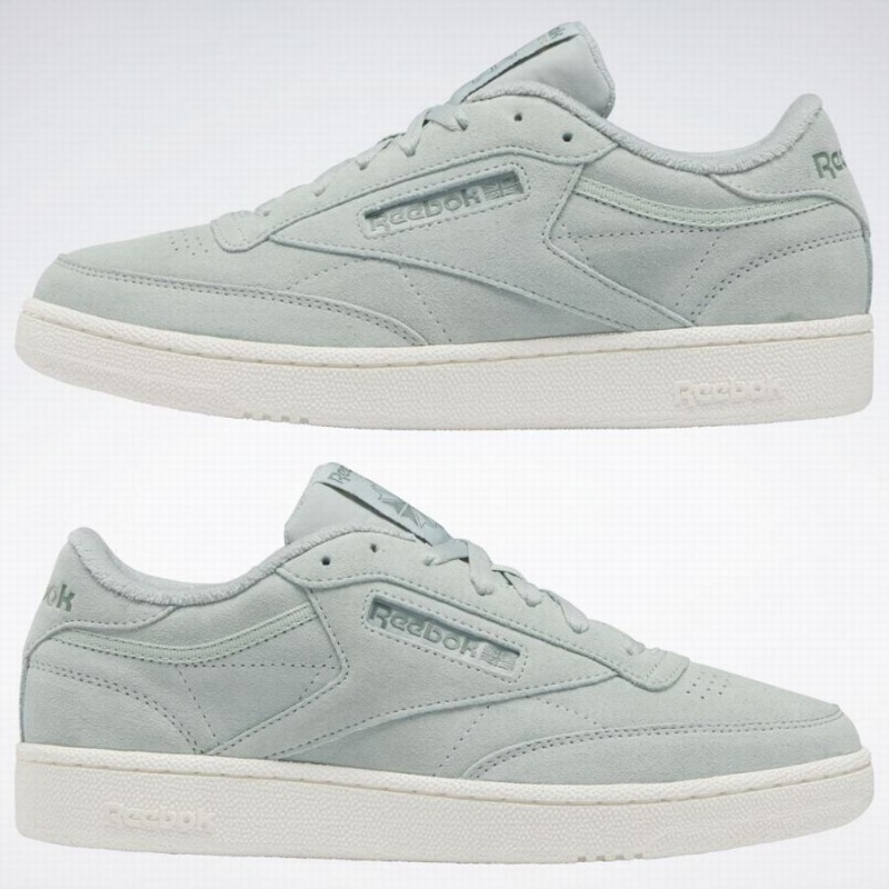 Reebok Club C 85 Men's Shoes Green | FLD9343ZY
