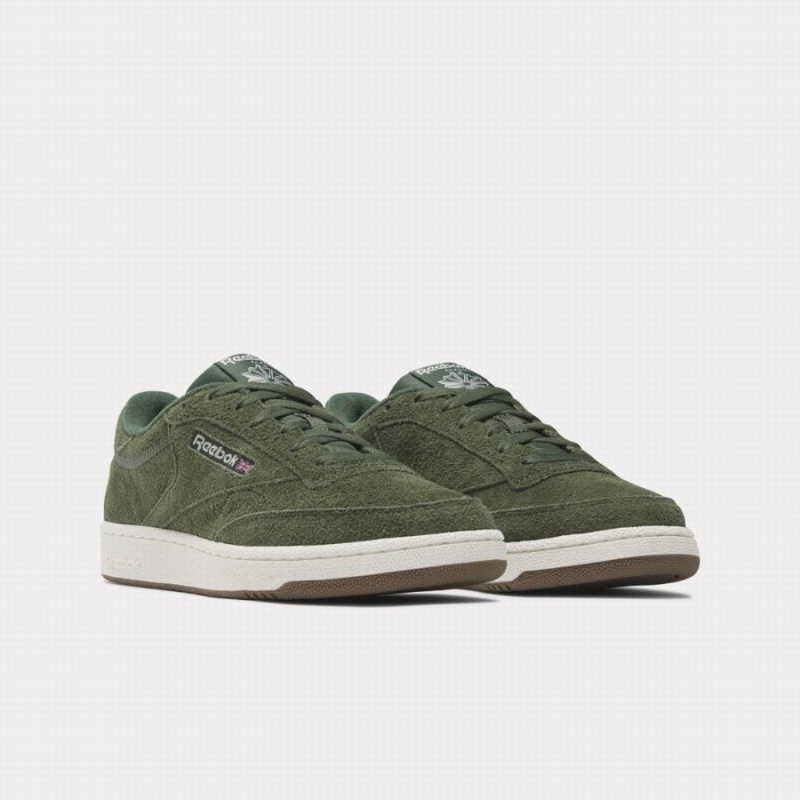 Reebok Club C 85 Men's Shoes Green | LAU3993TY