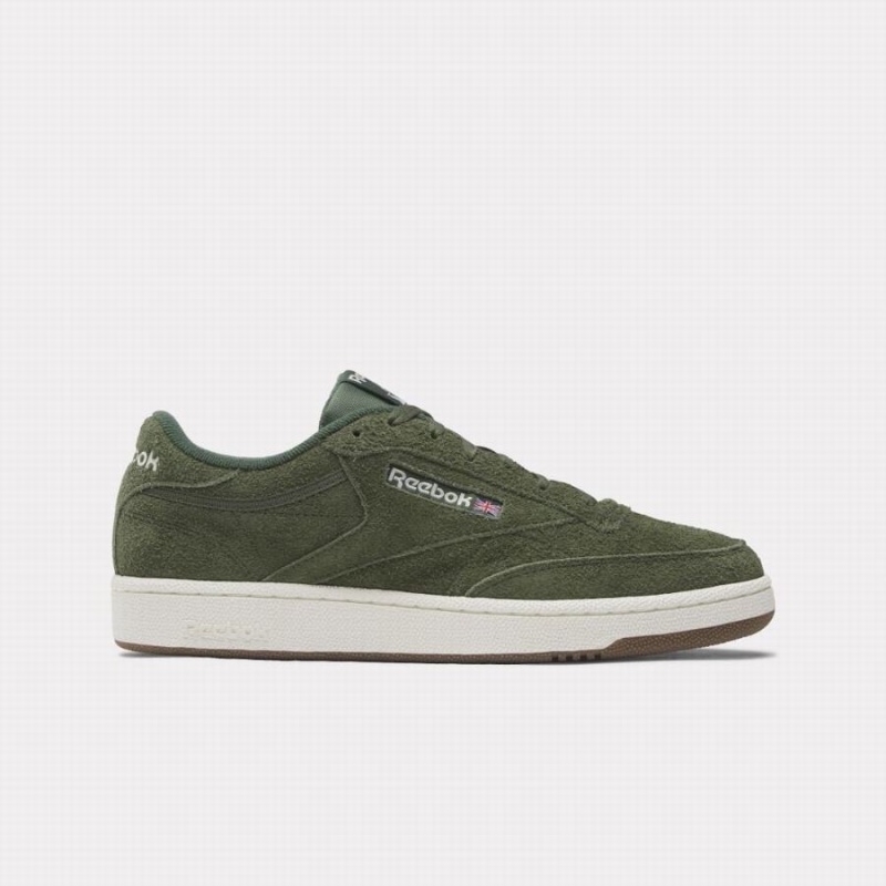 Reebok Club C 85 Men\'s Shoes Green | LAU3993TY