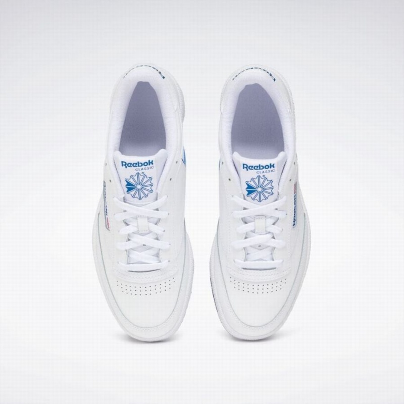 Reebok Club C 85 Men's Shoes White Blue | FZY9724JA