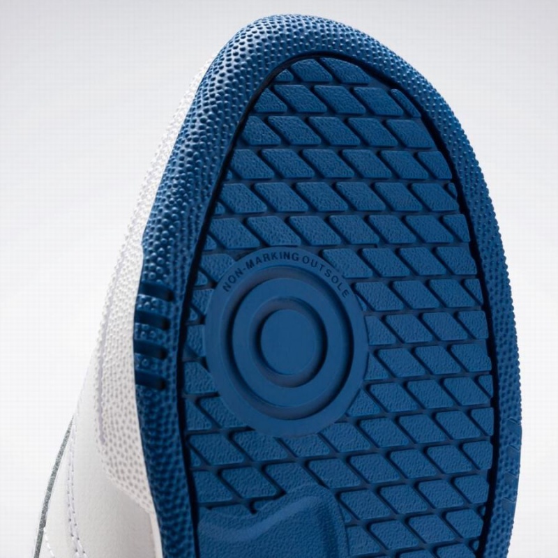 Reebok Club C 85 Men's Shoes White Blue | FZY9724JA