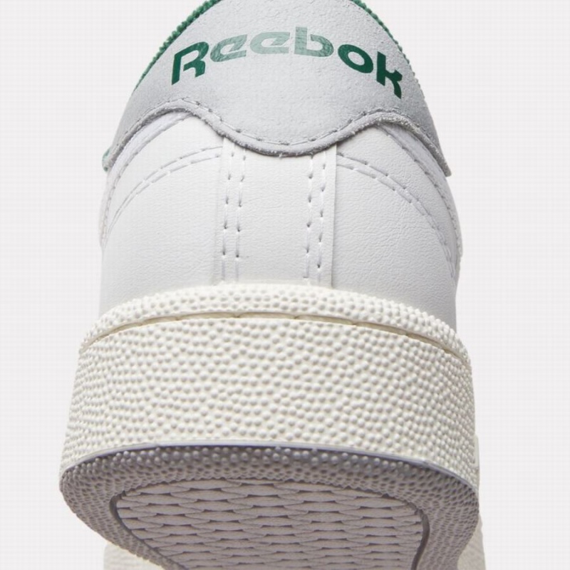 Reebok Club C 85 Men's Shoes White Dark Green | JON5050WV