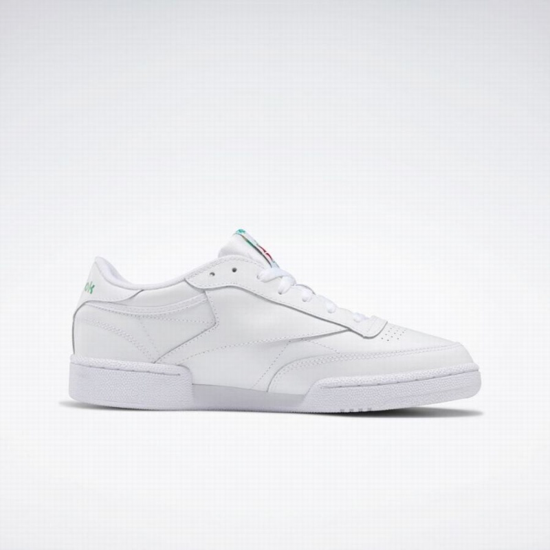 Reebok Club C 85 Men's Shoes White Green | LRV4985MQ