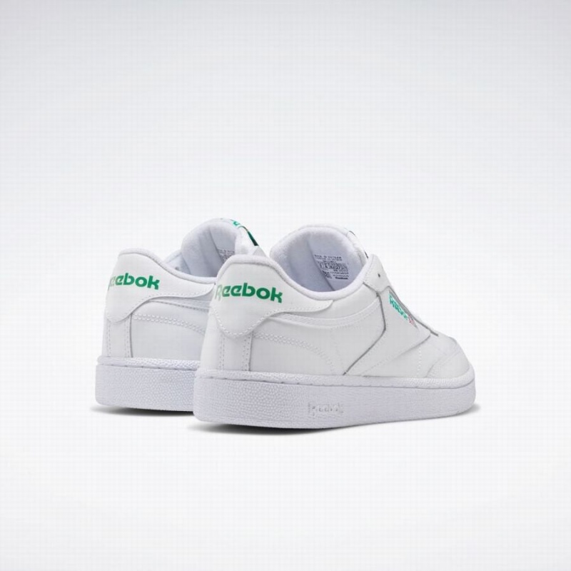 Reebok Club C 85 Men's Shoes White Green | LRV4985MQ