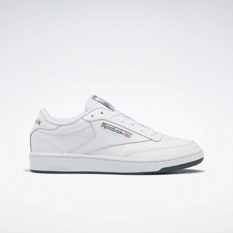 Reebok Club C 85 Men\'s Shoes White Green | SKM4752VD