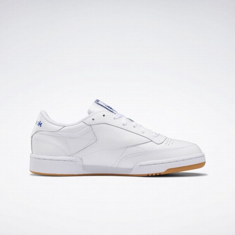Reebok Club C 85 Men's Shoes White Royal | OKS8374XO