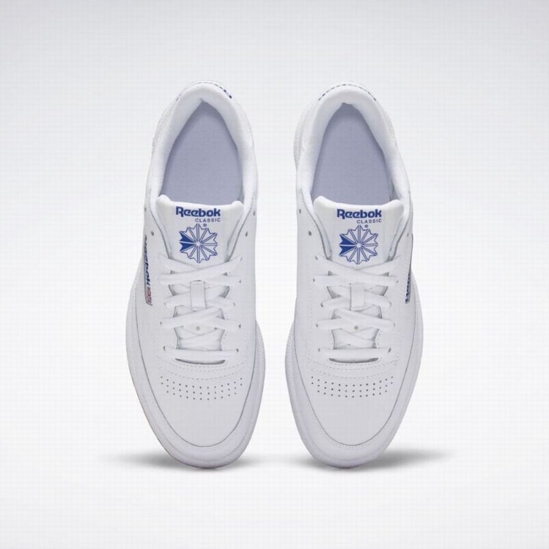 Reebok Club C 85 Men's Shoes White Royal | OKS8374XO
