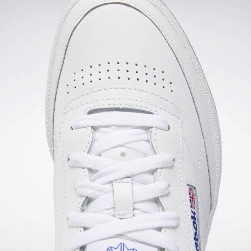 Reebok Club C 85 Men's Shoes White Royal | OKS8374XO