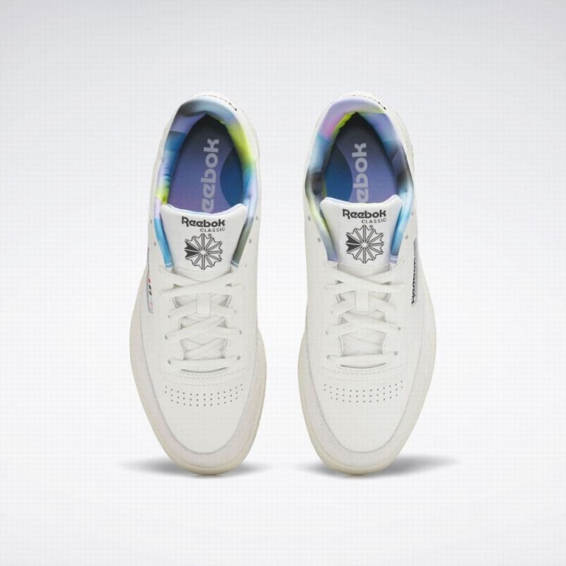 Reebok Club C 85 Men's Shoes White Turquoise | FZH2491YU