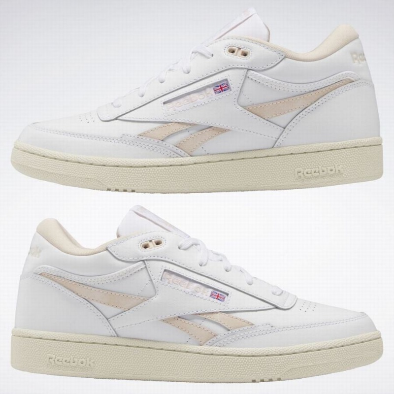 Reebok Club C 85 Mid Ii Revenge Men's Shoes White | TEX6871IP