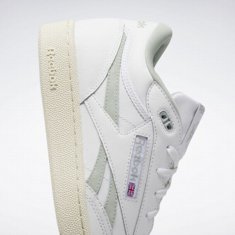 Reebok Club C 85 Mid Ii Revenge Women's Shoes White Green | WMK7157JI