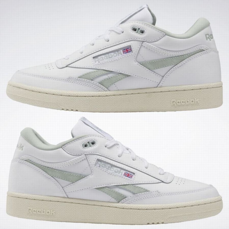 Reebok Club C 85 Mid Ii Revenge Women's Shoes White Green | WMK7157JI