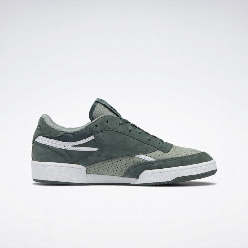 Reebok Club C 85 Vintage Women's Shoes Green White | QZD3837KE