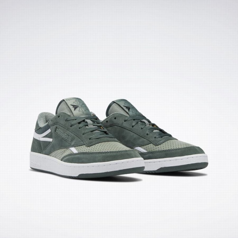 Reebok Club C 85 Vintage Women's Shoes Green White | QZD3837KE