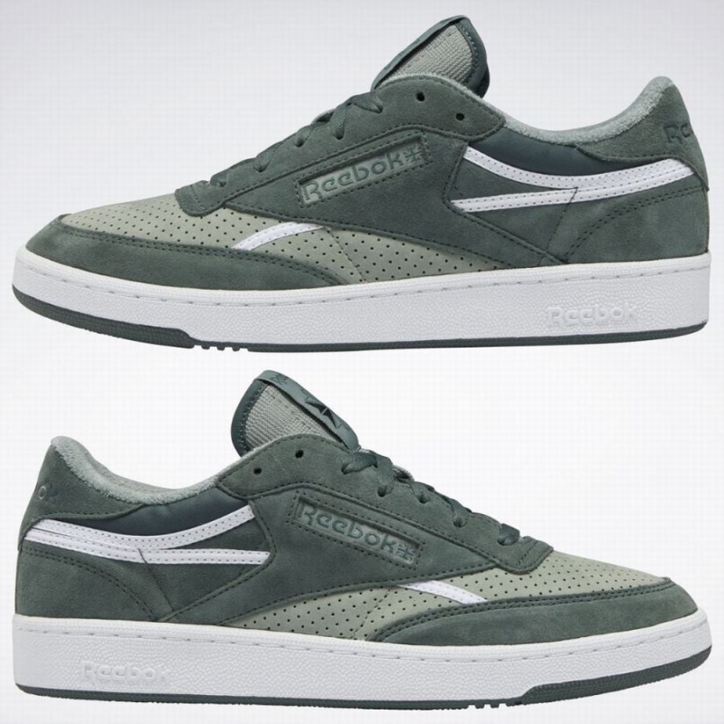 Reebok Club C 85 Vintage Women's Shoes Green White | QZD3837KE