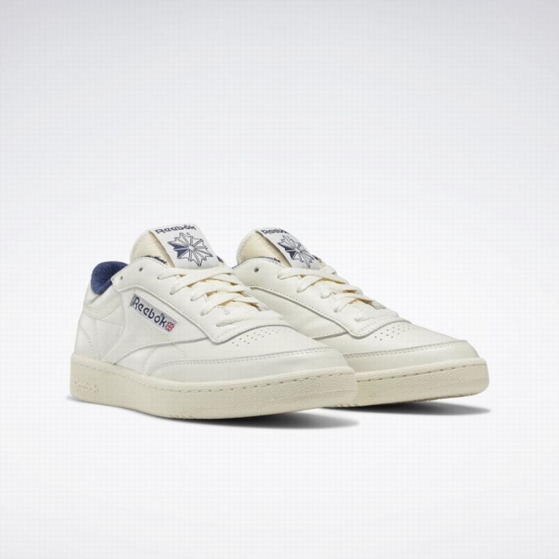 Reebok Club C 85 Vintage Women's Shoes White Navy | SFX1226XI