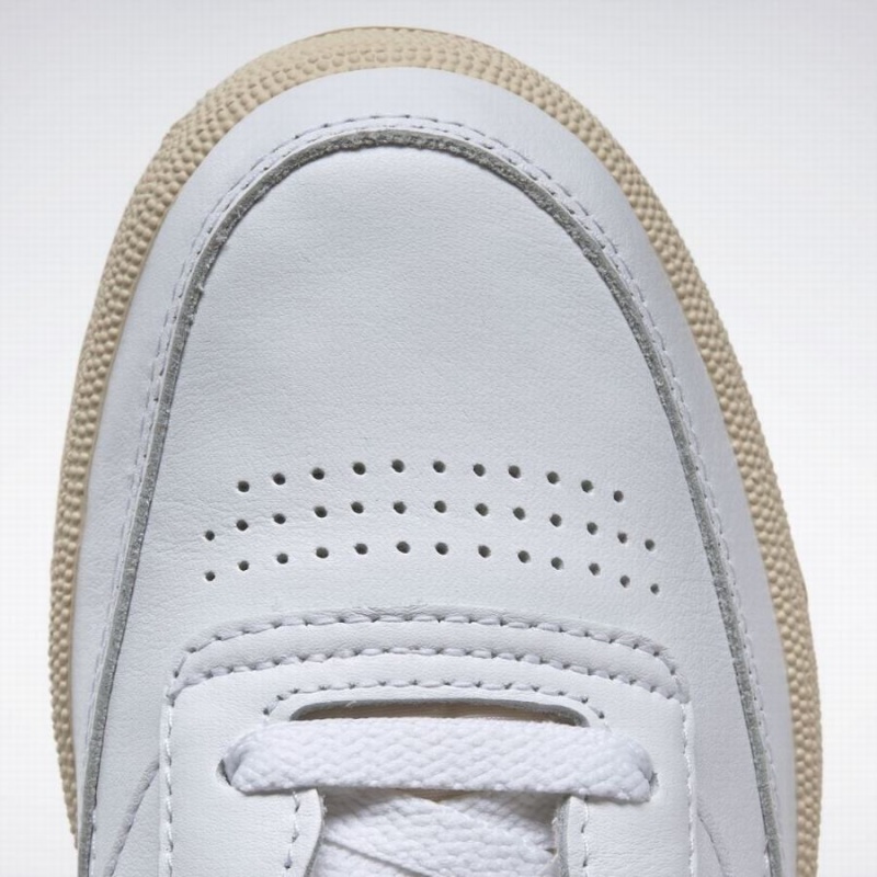 Reebok Club C 85 Vintage Women's Shoes White Purple | FZW5833EX