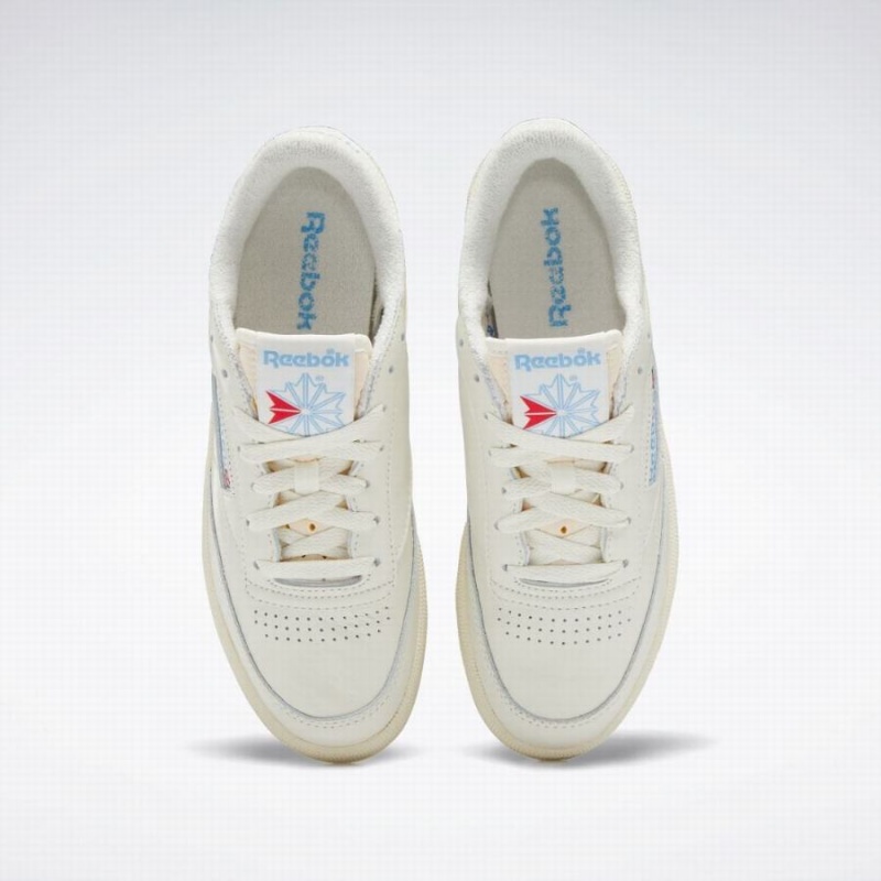 Reebok Club C 85 Vintage Women's Shoes White Blue | DYZ3560FT