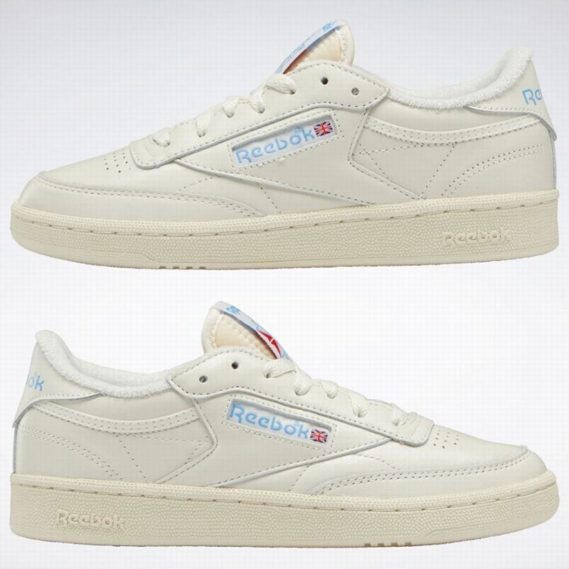 Reebok Club C 85 Vintage Women's Shoes White Blue | DYZ3560FT