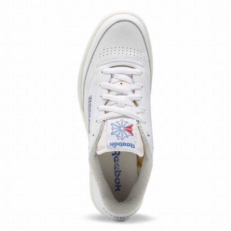 Reebok Club C 85 Vintage Women's Shoes White Blue | IXR6195AZ