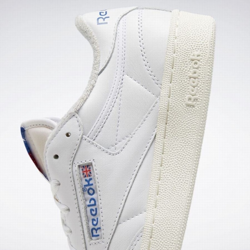 Reebok Club C 85 Vintage Women's Shoes White Blue | IXR6195AZ
