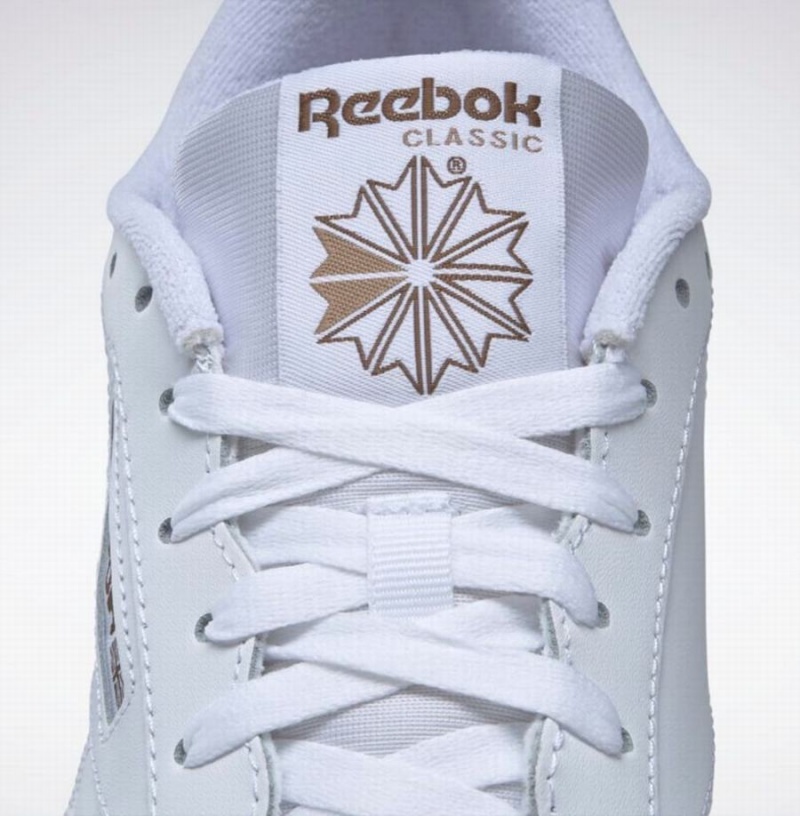 Reebok Club C 85 Women's Shoes White Black | IIS5278BB