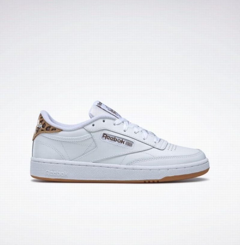 Reebok Club C 85 Women\'s Shoes White Black | IIS5278BB