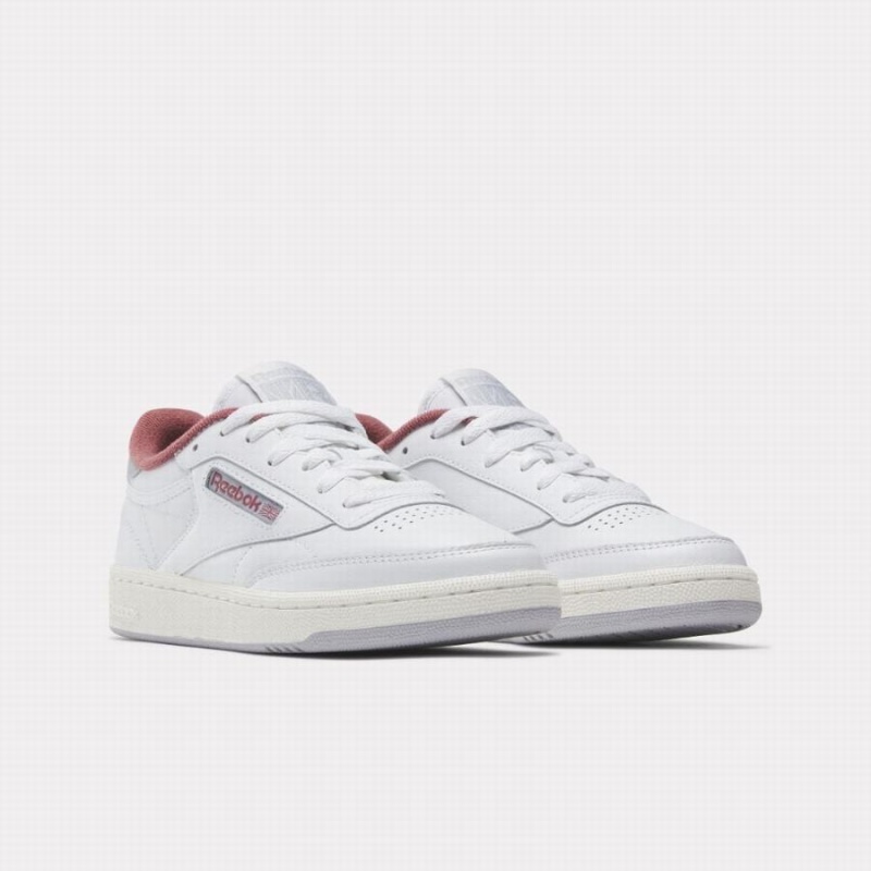 Reebok Club C 85 Women's Shoes White Rose Grey | YID2522AW