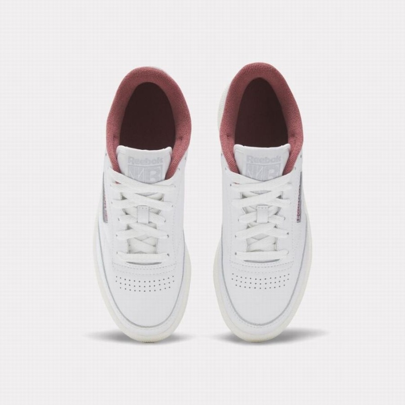 Reebok Club C 85 Women's Shoes White Rose Grey | YID2522AW