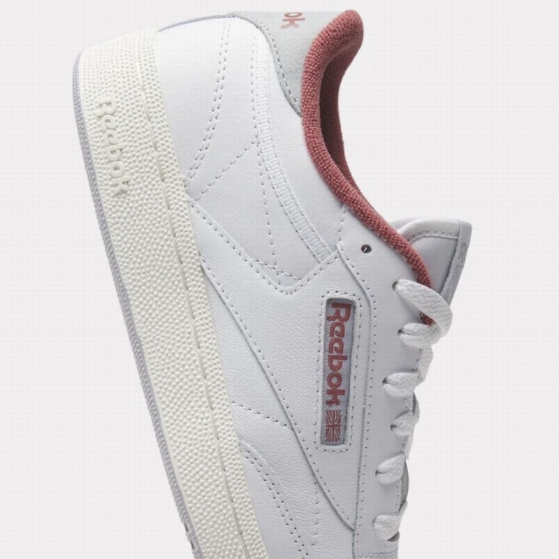 Reebok Club C 85 Women's Shoes White Rose Grey | YID2522AW