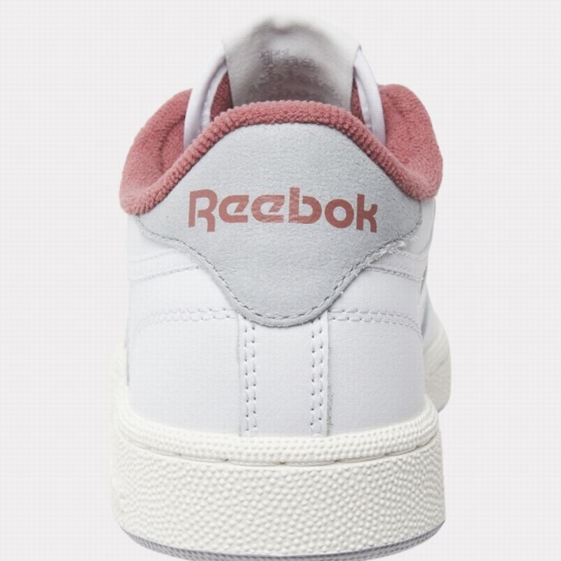 Reebok Club C 85 Women's Shoes White Rose Grey | YID2522AW