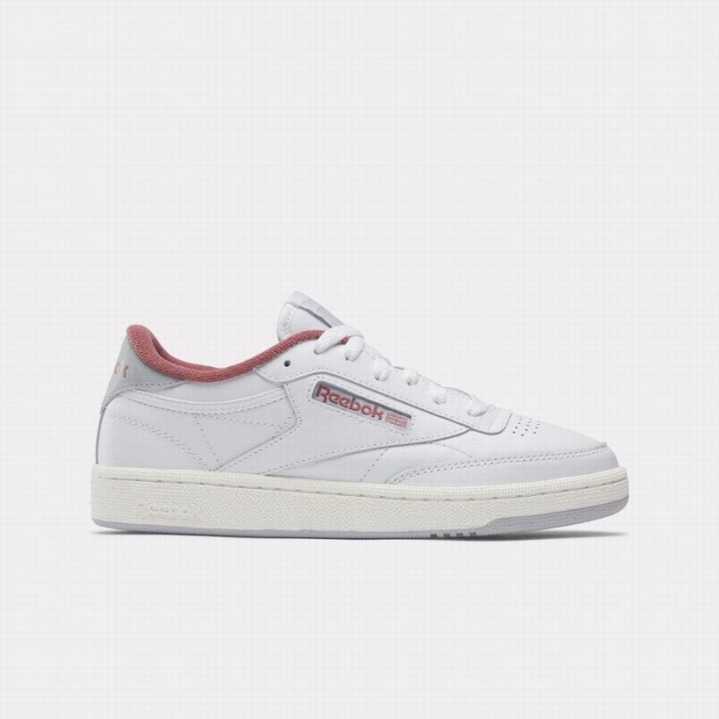 Reebok Club C 85 Women\'s Shoes White Rose Grey | YID2522AW
