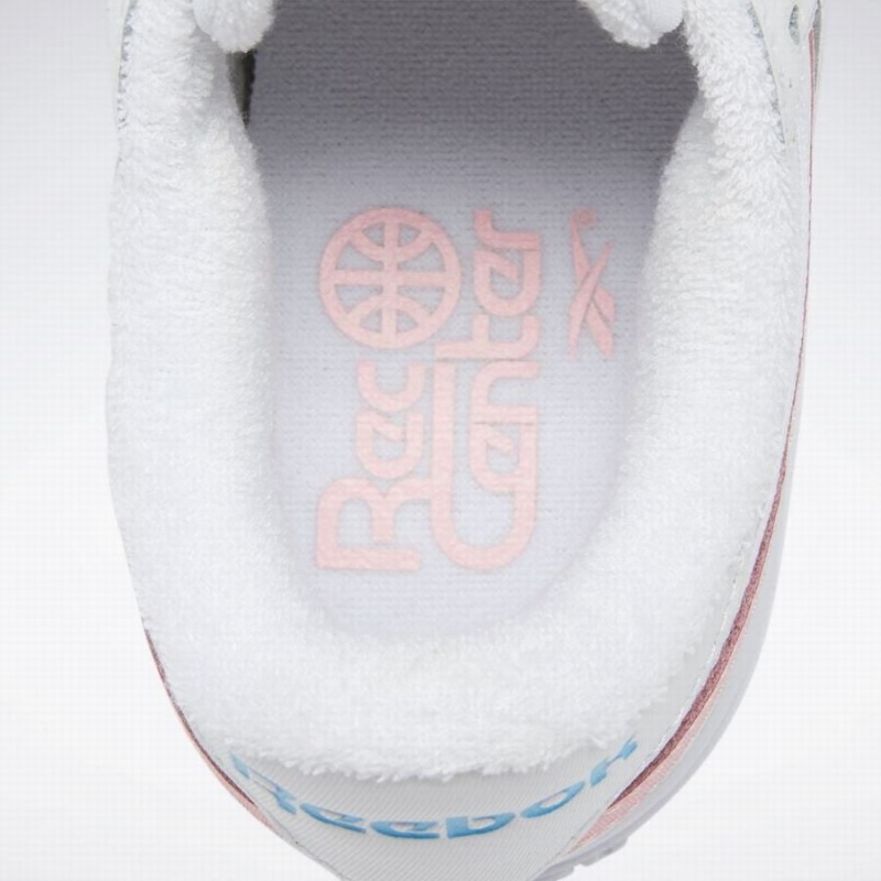 Reebok Club C Double Revenge Women's Shoes White Pink Light Turquoise | PNT8913PT