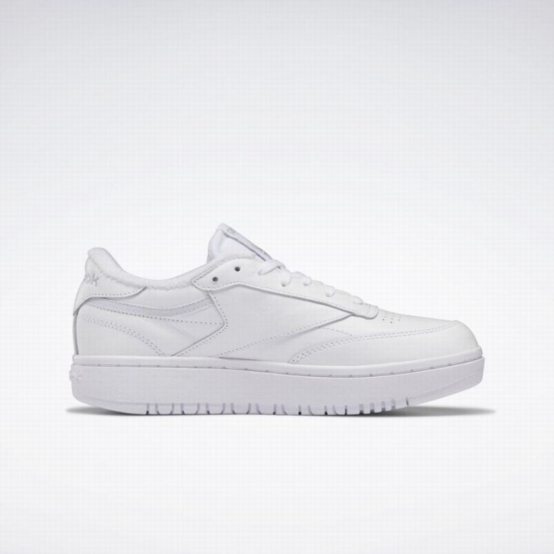 Reebok Club C Double Women's Shoes White Grey | WON2445DQ